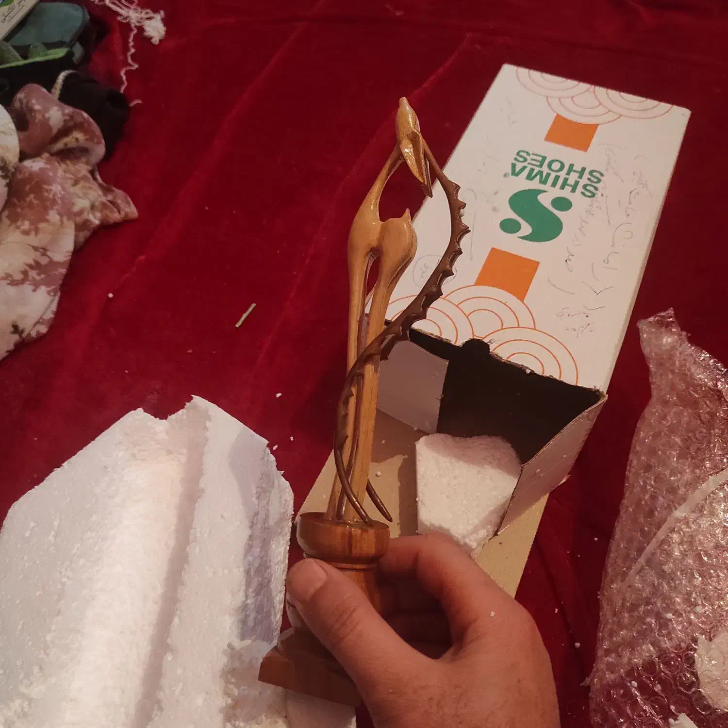 یک غزال چوبی بسیار زیباابعاد غزال 20/10سانت|صنایع دستی و سایر لوازم تزئینی|بردسیر, |دیوار