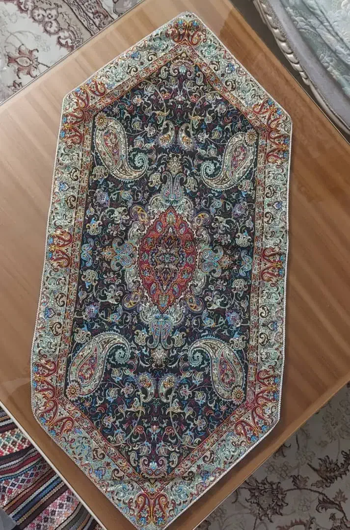 رومیزی ترمه ۵تیکه|پرده، رانر، رومیزی|تهران, کیانشهر|دیوار