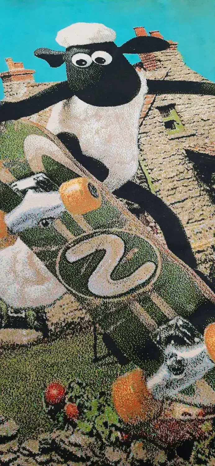 فرش کودک بره ناقلا|فرش|دزفول, |دیوار