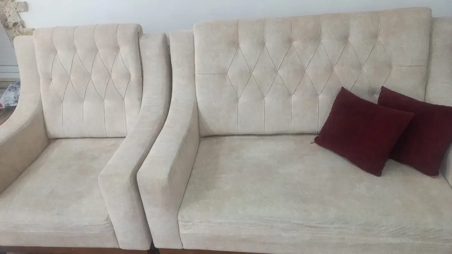 مبل دسته،دو|مبلمان خانگی و میز عسلی|رشت, دیانتی|دیوار