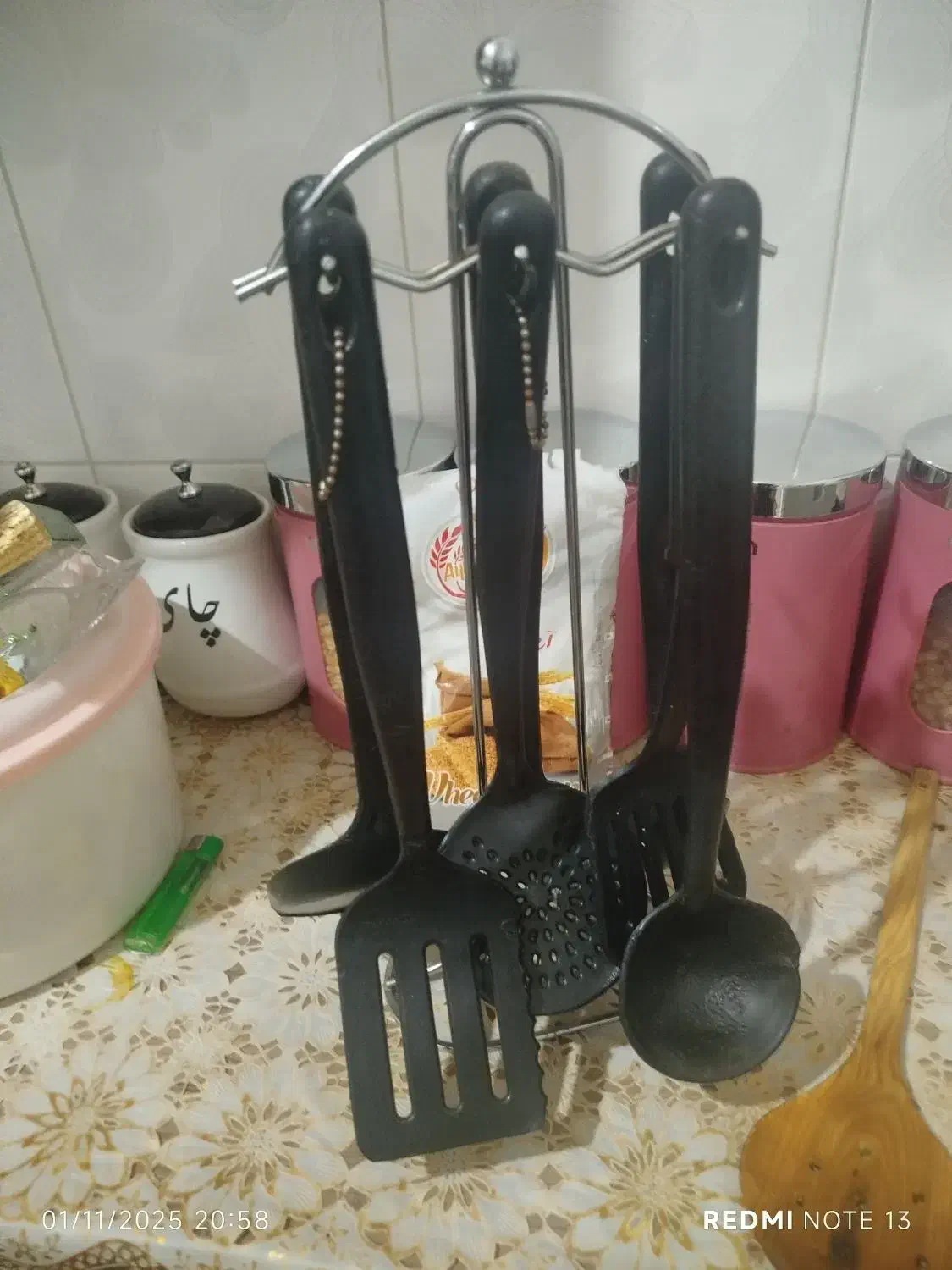 ست کفگیر و ملاقه پلاستیکی|ظروف پخت‌وپز|مرند, |دیوار