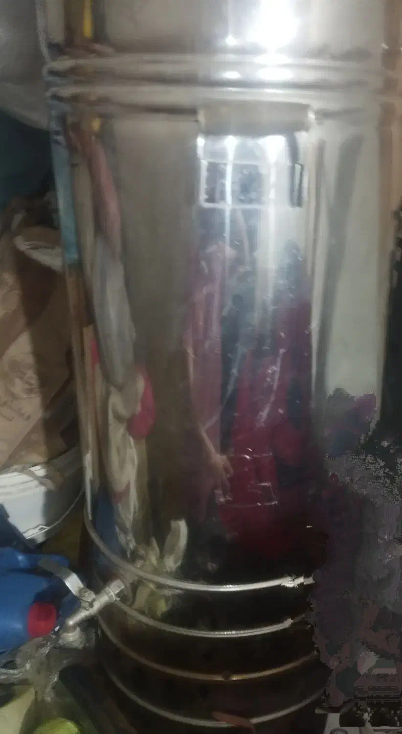 سماور ۱۲۰ لیتری استیل گازی  (برند ایران گاز استیل)|سماور، چای‌ساز، قهوه‌ساز|ری, دولت‌آباد|دیوار