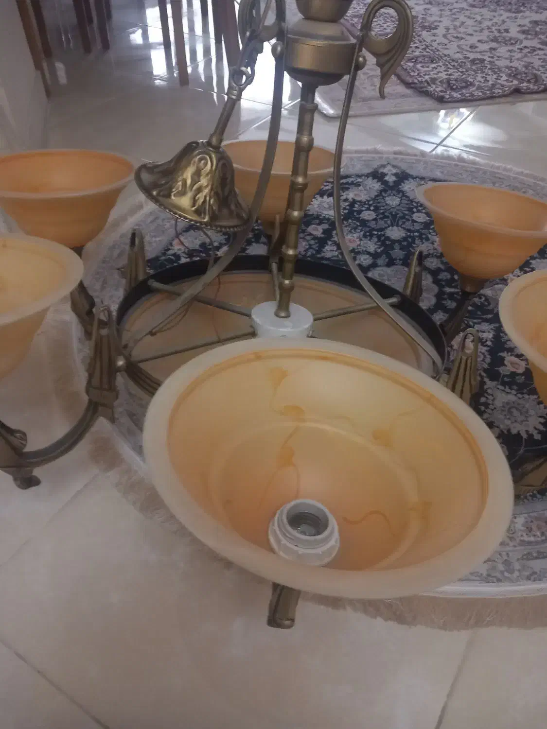 لوستر|لوستر و چراغ آویز|کرج, آق تپه|دیوار