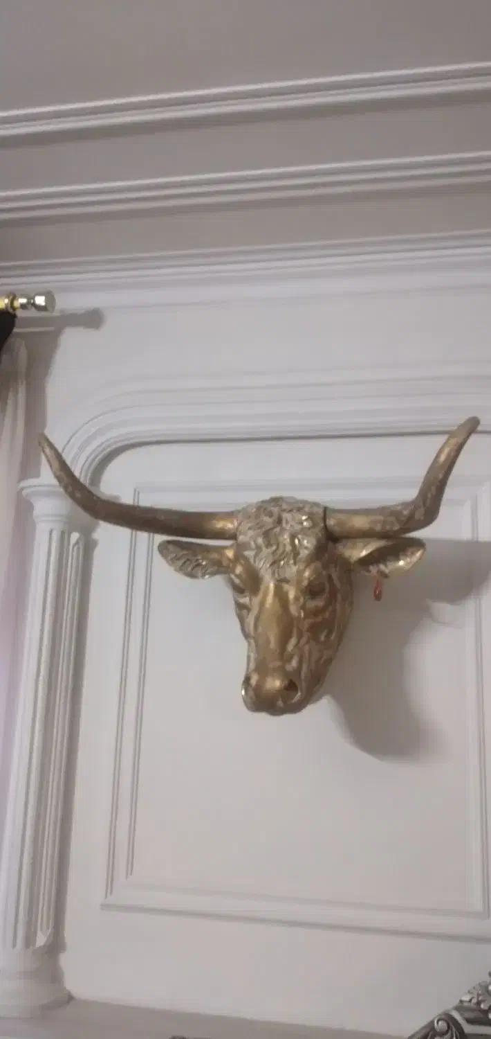 سر گاو رزین|مجسمه، تندیس، ماکت|مشهد, شهید فرامرز عباسی|دیوار