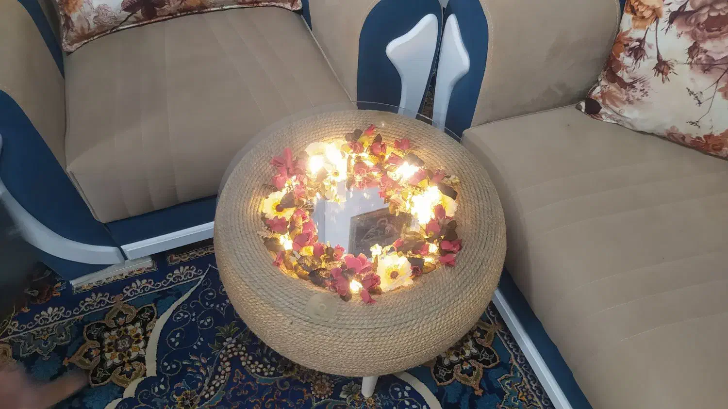 میز عسلی زیبا و نورانی|مبلمان خانگی و میز عسلی|بیرجند, |دیوار