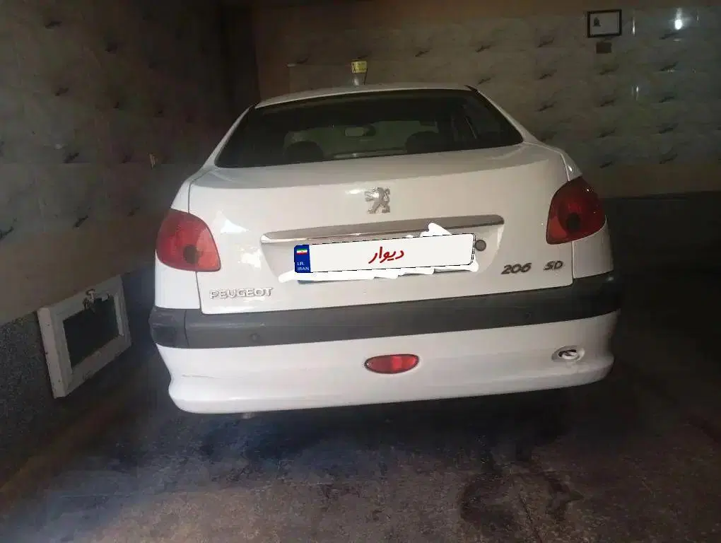 206 v8 sd|خودرو سواری و وانت|شیراز, ریشمک|دیوار