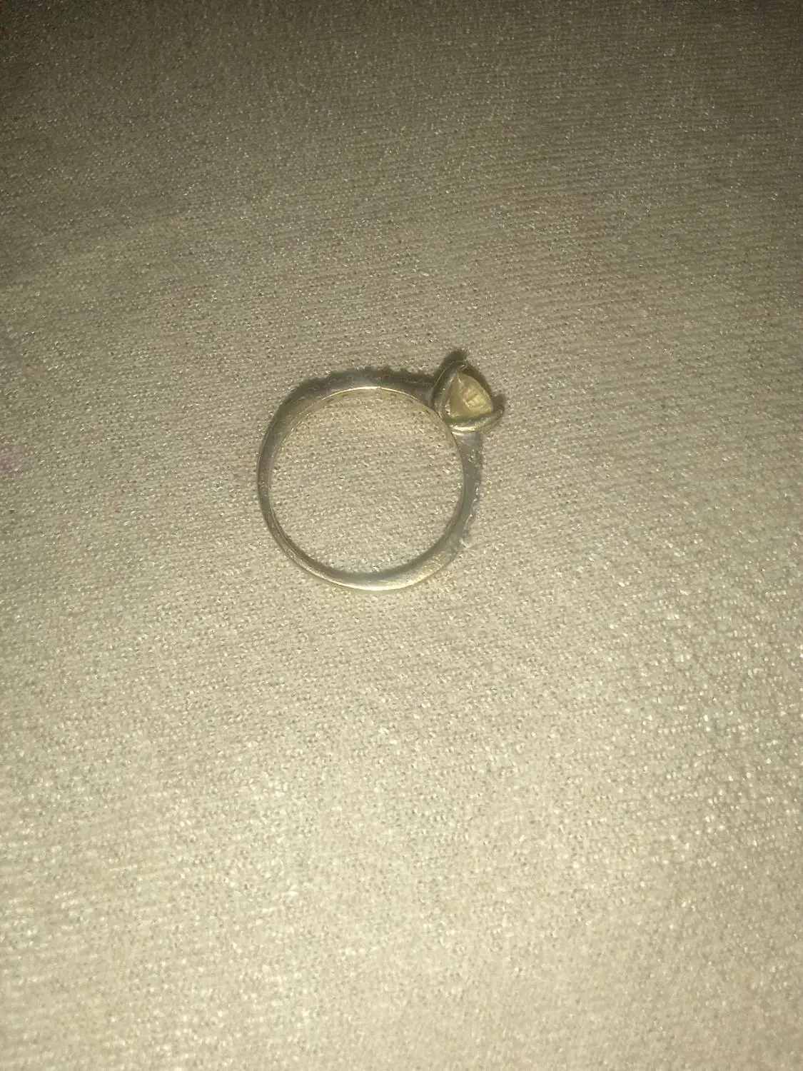 حلقه طلا سفید زیبا|جواهرات|نورآباد, |دیوار