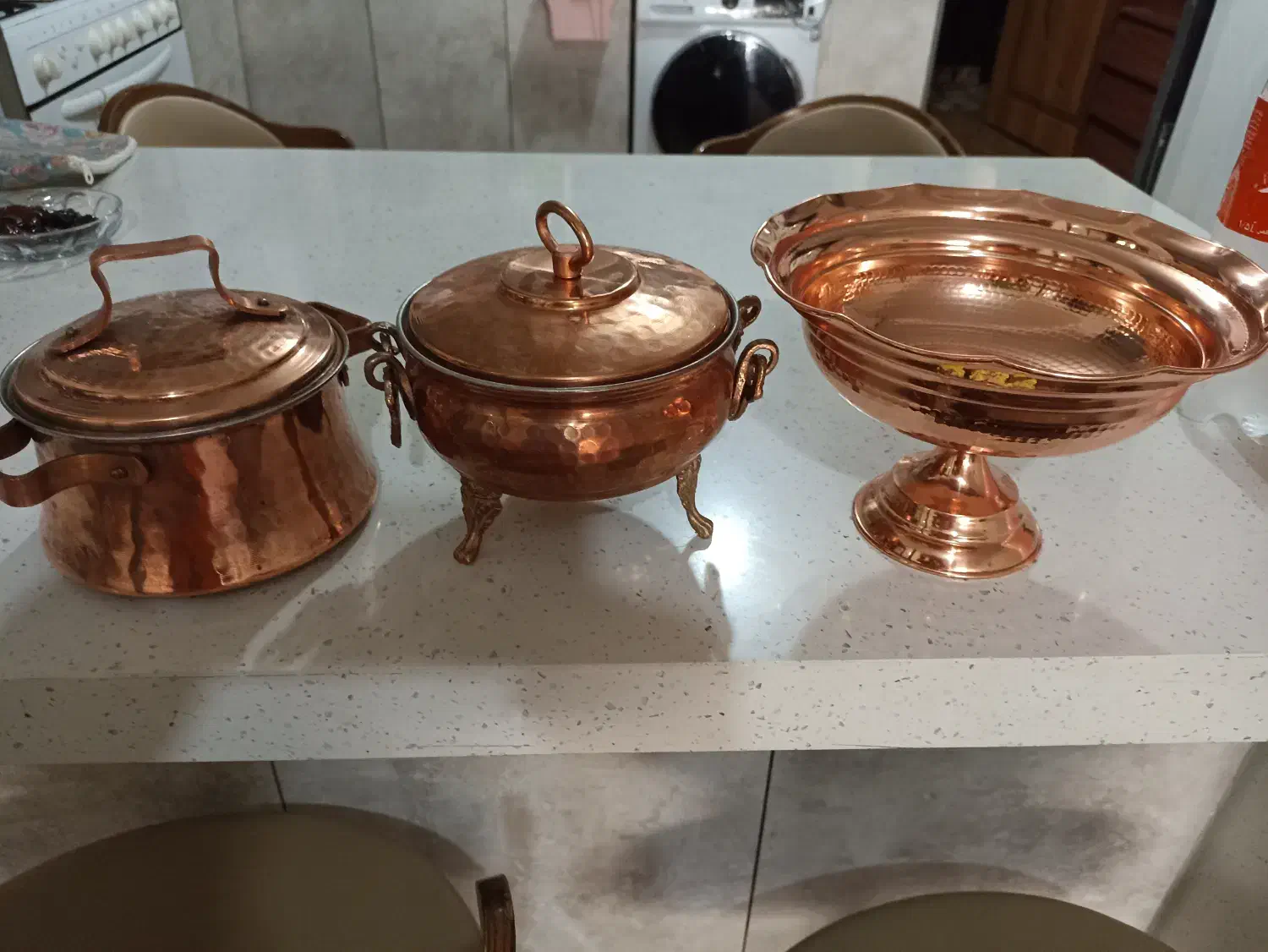 ظروف برنج هندی خیلی شیک وظروف مسی|ظروف سرو و پذیرایی|پیر بکران, |دیوار