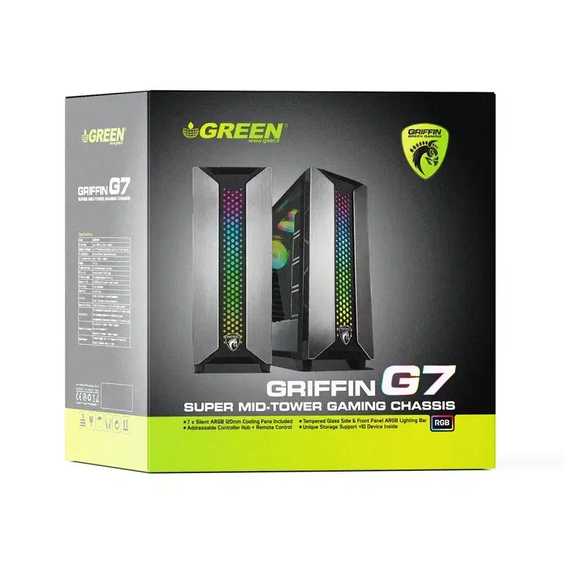 قاب کیس گیمینگ GREEN G7|قطعات و لوازم جانبی رایانه|خوی, |دیوار