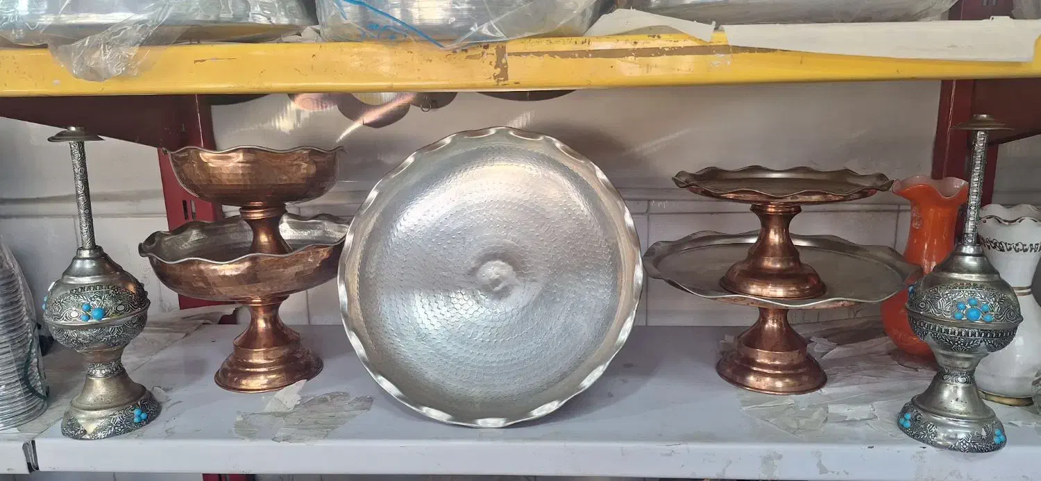 ست جا میوه و شیرینی مسی|ظروف سرو و پذیرایی|کرج, کلاک نو|دیوار