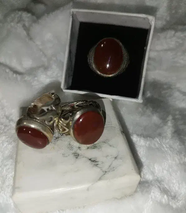 انگشتر نقره عقیق مردانه|جواهرات|شاهین‌شهر, شهرک سایت|دیوار