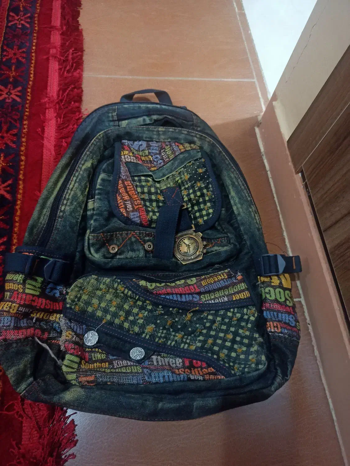 کوله بسیار شیک جین|کیف، کفش، کمربند|اهواز, گلستان|دیوار