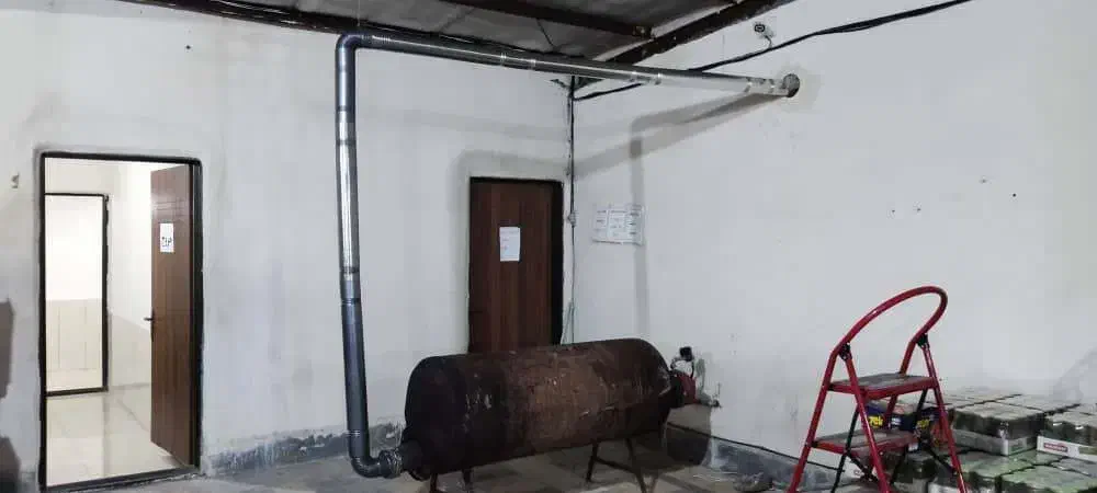 بخاری بزرگ مشعل دار گازی همراه با مشعل|بخاری، هیتر، شومینه|ماکو, |دیوار