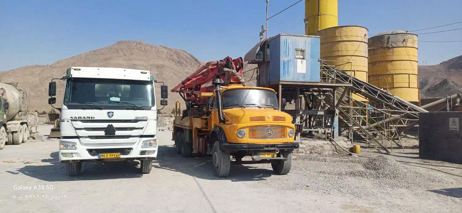 اجاره پمپ بتن  و تراک میکسر|مصالح و تجهیزات ساختمان|فولادشهر, B8|دیوار