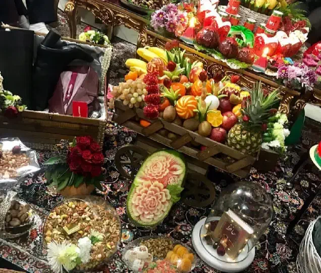 گاری چوبی دکوری میوه یلدا|صنایع دستی و سایر لوازم تزئینی|ری, شهید بهشتی|دیوار