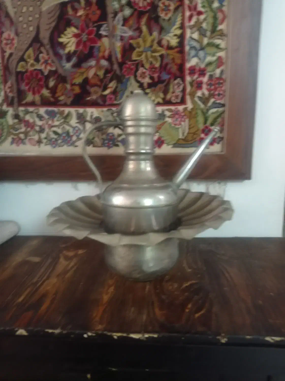 آفتابه لگن قاجاری|کلکسیون اشیاء عتیقه|اراک, |دیوار