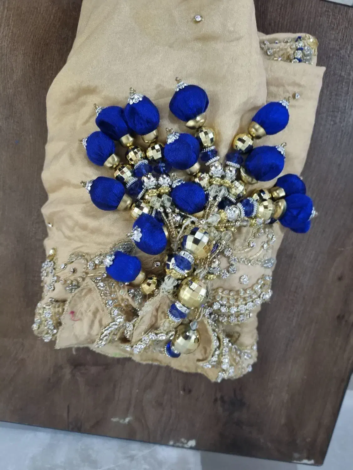 شال سنتی سنگ ومهره دوزی کار دست|لباس|دزفول, |دیوار