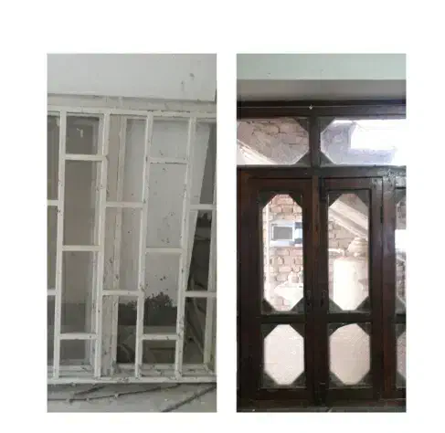 پنجره آهنی و پنجره چوبی ابعاد150در160)آهنی110در150|مصالح و تجهیزات ساختمان|گنبد کاووس, |دیوار