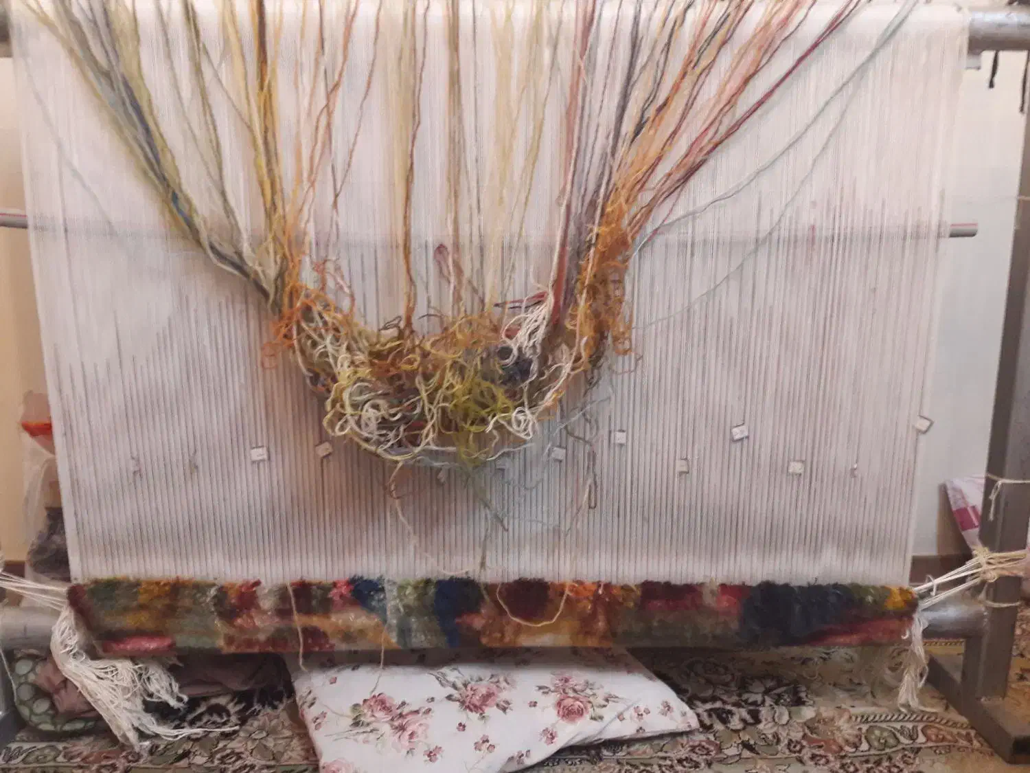 فروش تابلو فرش نیمه کاره کد شاعر جوان|تابلو فرش|کرمانشاه, |دیوار