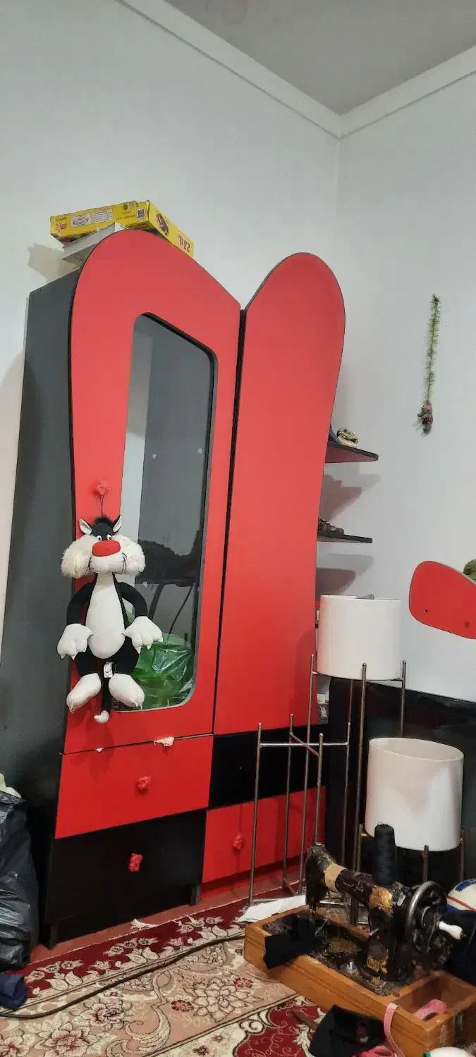 تخت وکمدو دلاور بچه گانه|تخت و سرویس خواب|مزرعه کتول, |دیوار