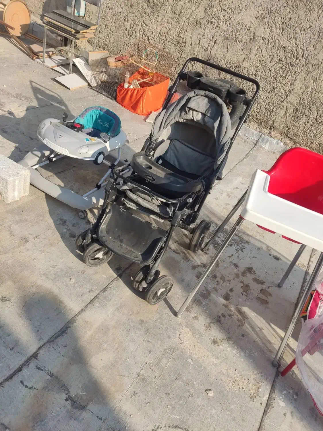 لوازم سیسمونی کودک نوزاد کالسکه کریر تخت صندلی غذا|تخت و صندلی بچه|تبریز, |دیوار