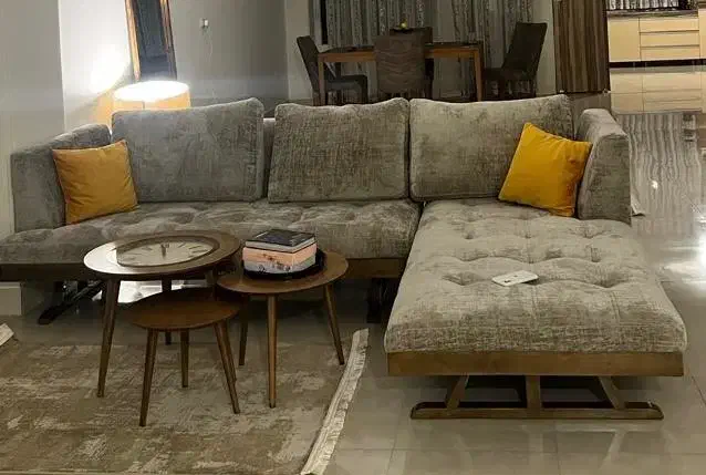 نیم ست مبل L|مبلمان خانگی و میز عسلی|لاهیجان, گلستان|دیوار