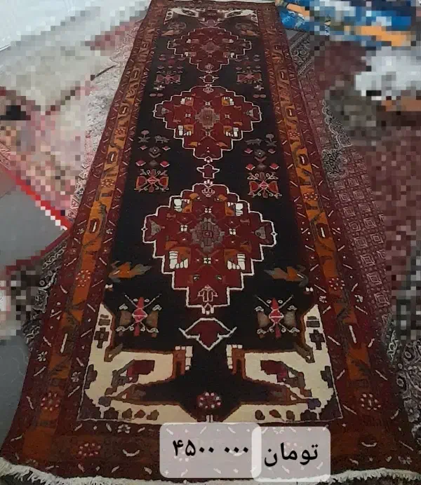 کناره فرش دست بافت طبیعی.|فرش|مشگین شهر, |دیوار