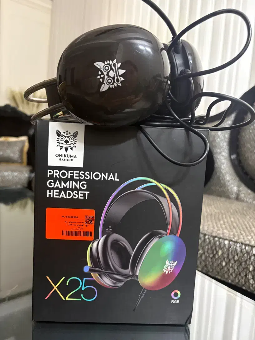 هدست گیمینگ مدل x25 اونیکوما|قطعات و لوازم جانبی رایانه|قم, نوقطار|دیوار