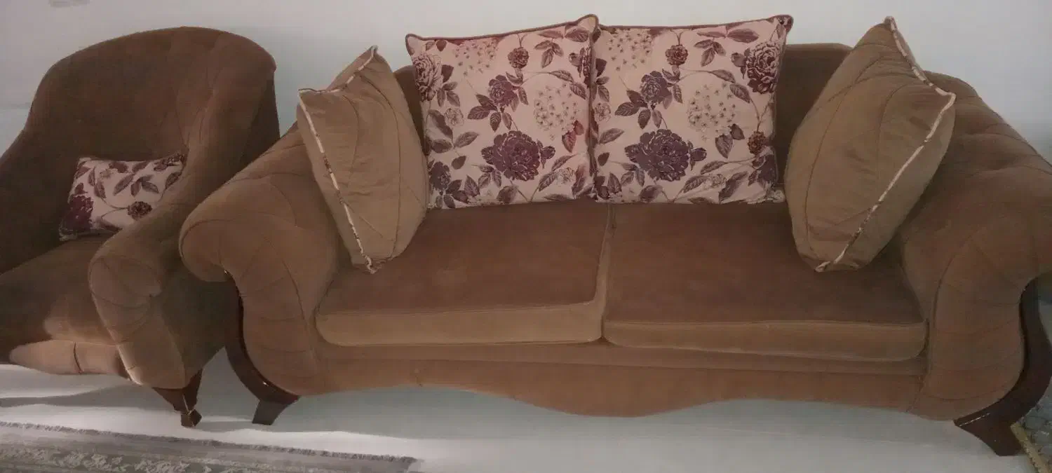 مبل ۷ نفره کار کرده|مبلمان خانگی و میز عسلی|فاریاب, |دیوار