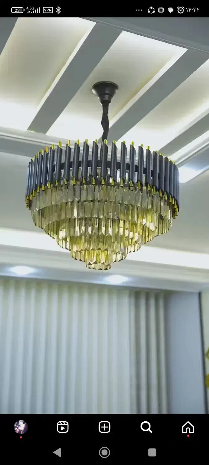 لوستر اقساطی|لوستر و چراغ آویز|میانه, |دیوار