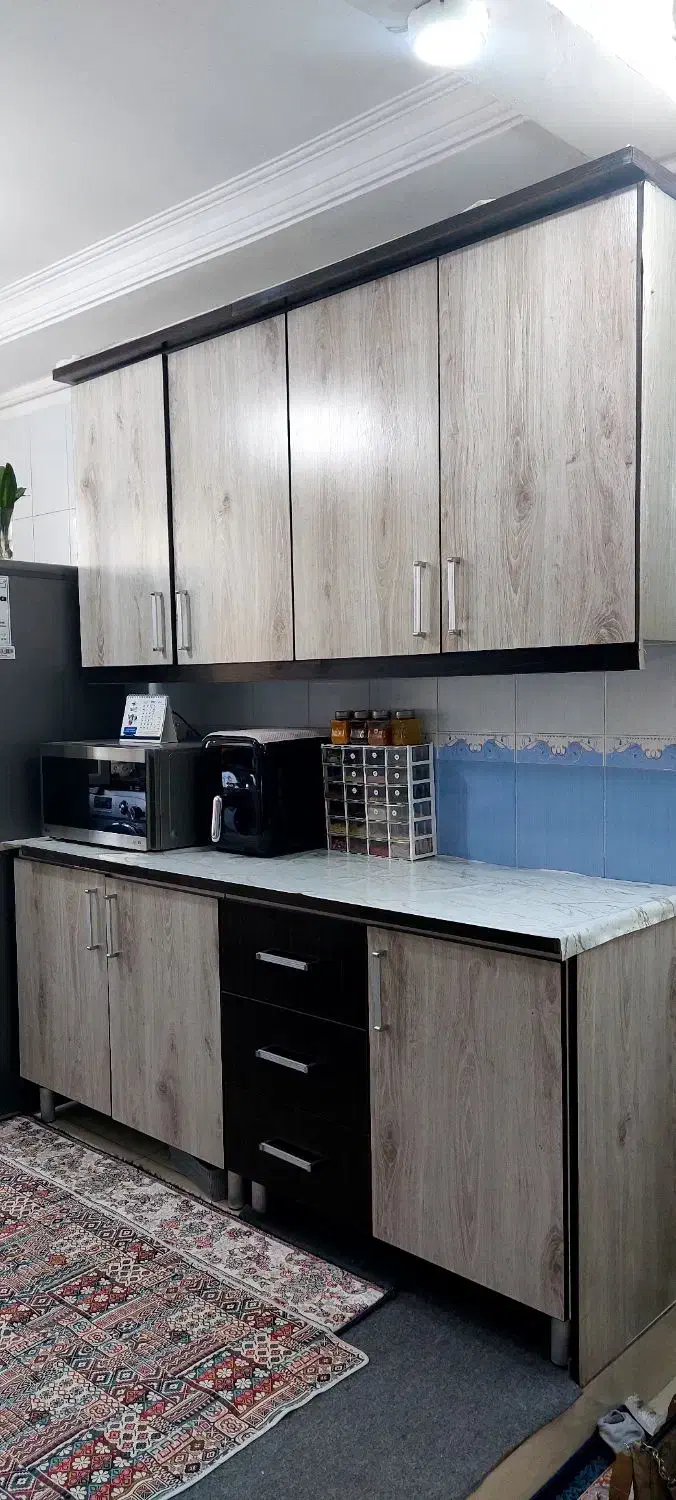 کابینت با هود وسینگ وشیرآلات|آب‌چکان و نظم‌دهنده ظروف|اسلام‌شهر, شهرک قائمیه|دیوار