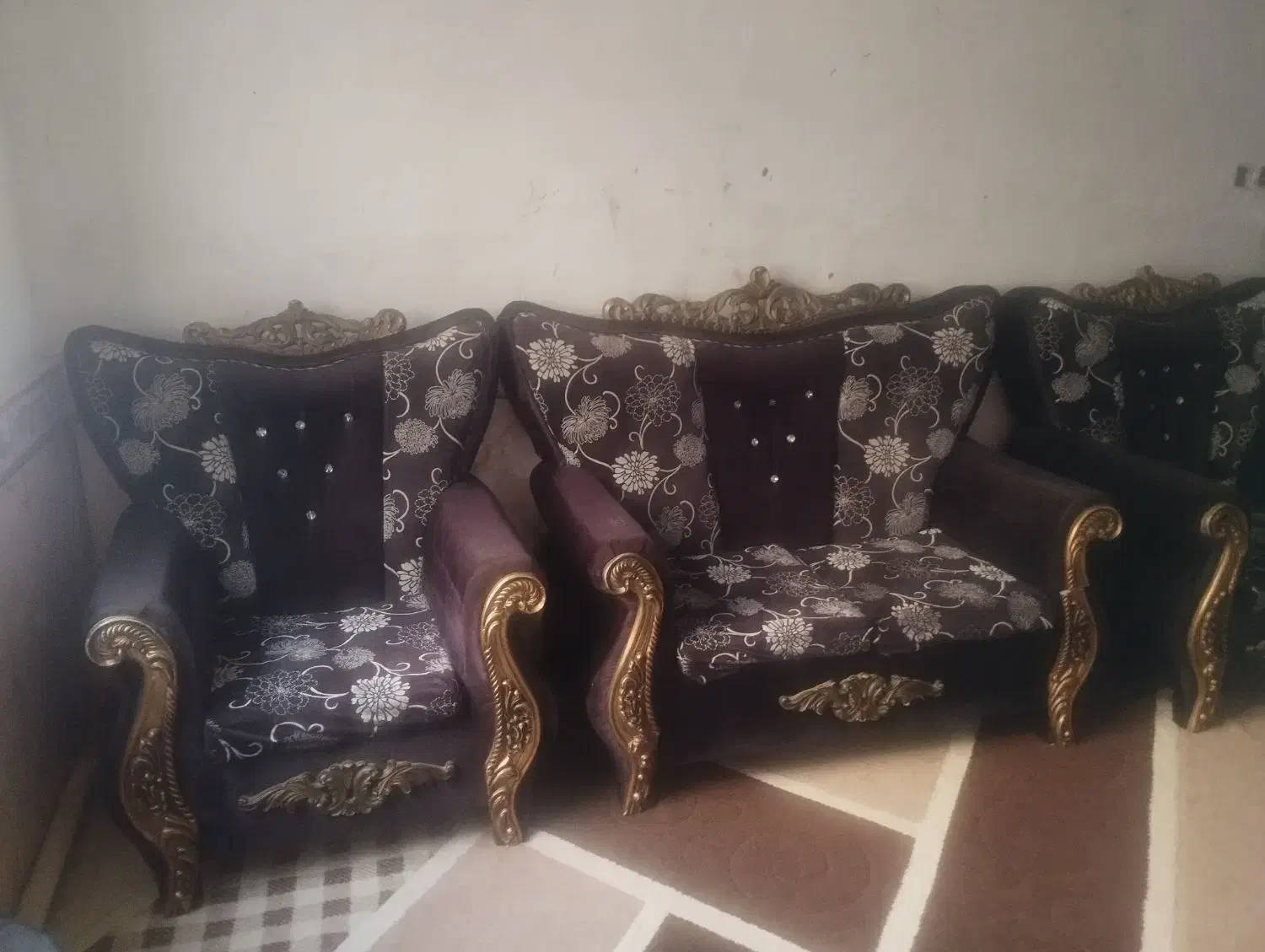 مبل سلطنتی|مبلمان خانگی و میز عسلی|بندر ماهشهر, |دیوار