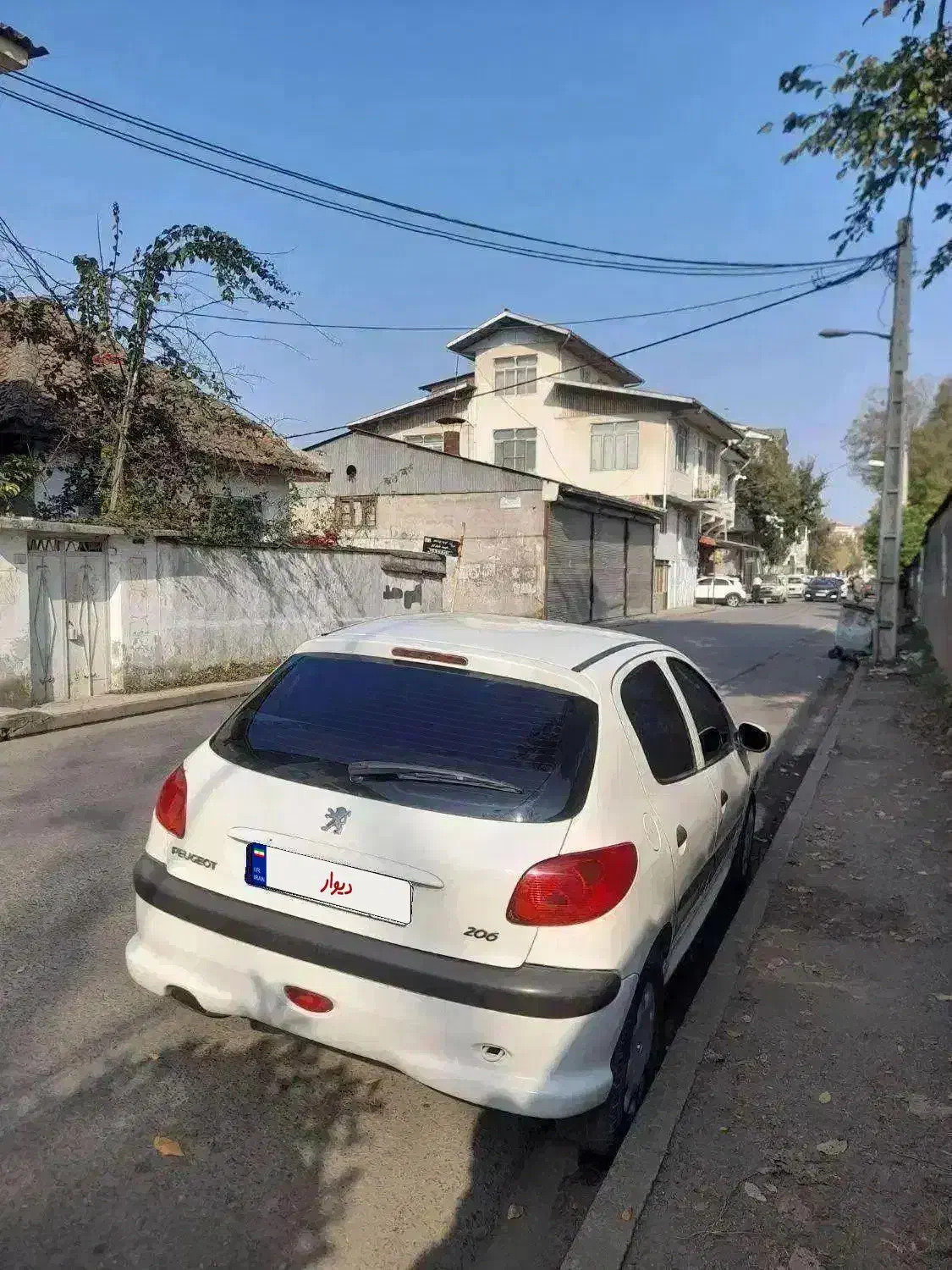 ۲۰۶ دو لکه رنگ شاسی پلمپ|خودرو سواری و وانت|آستارا, |دیوار