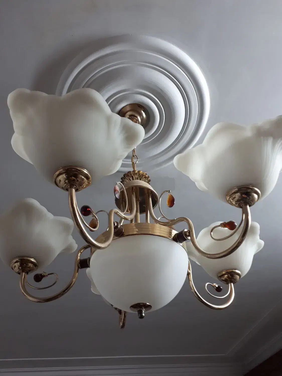 لوستر ۵ شاخه|لوستر و چراغ آویز|کرمان, |دیوار