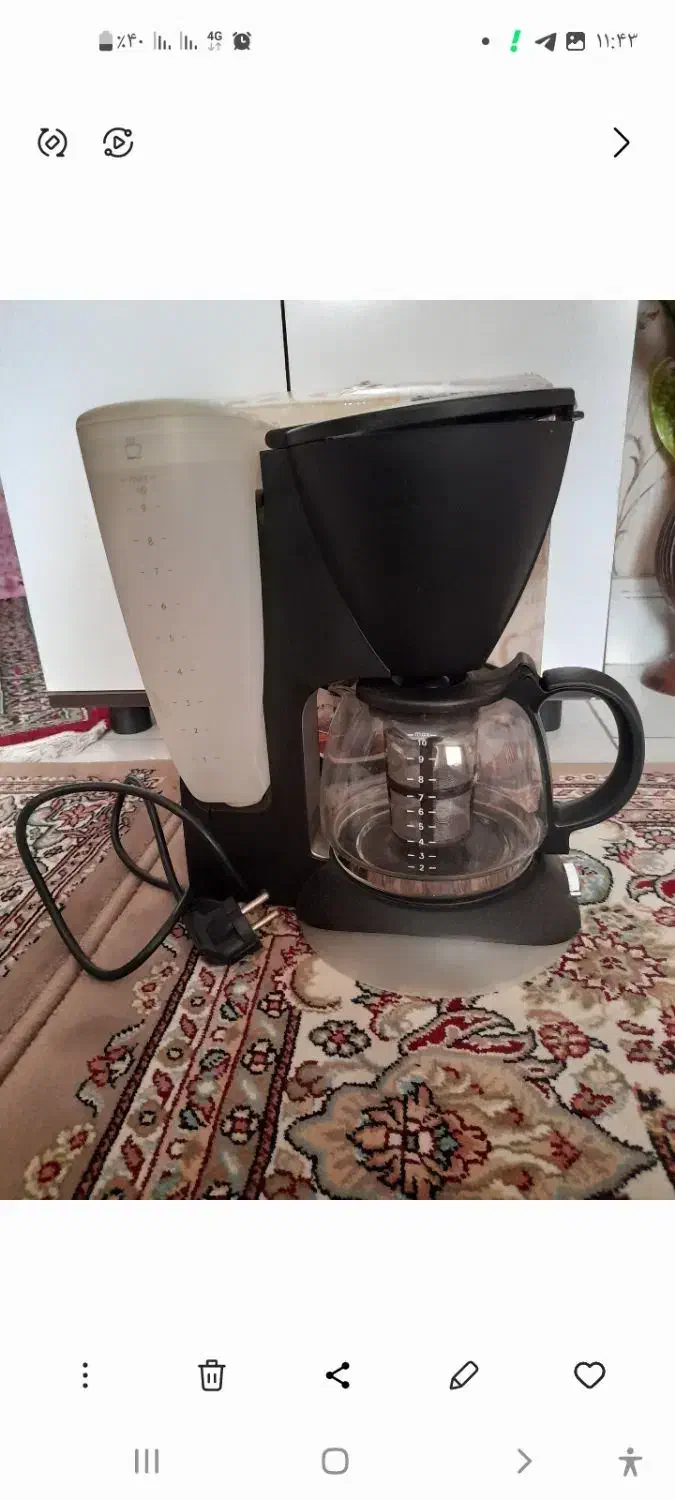 قهوه جوش کاملانوو با کارتن مناسب جهیزیه|سماور، چایساز، قهوهساز|مشهد, هنرور|دیوار