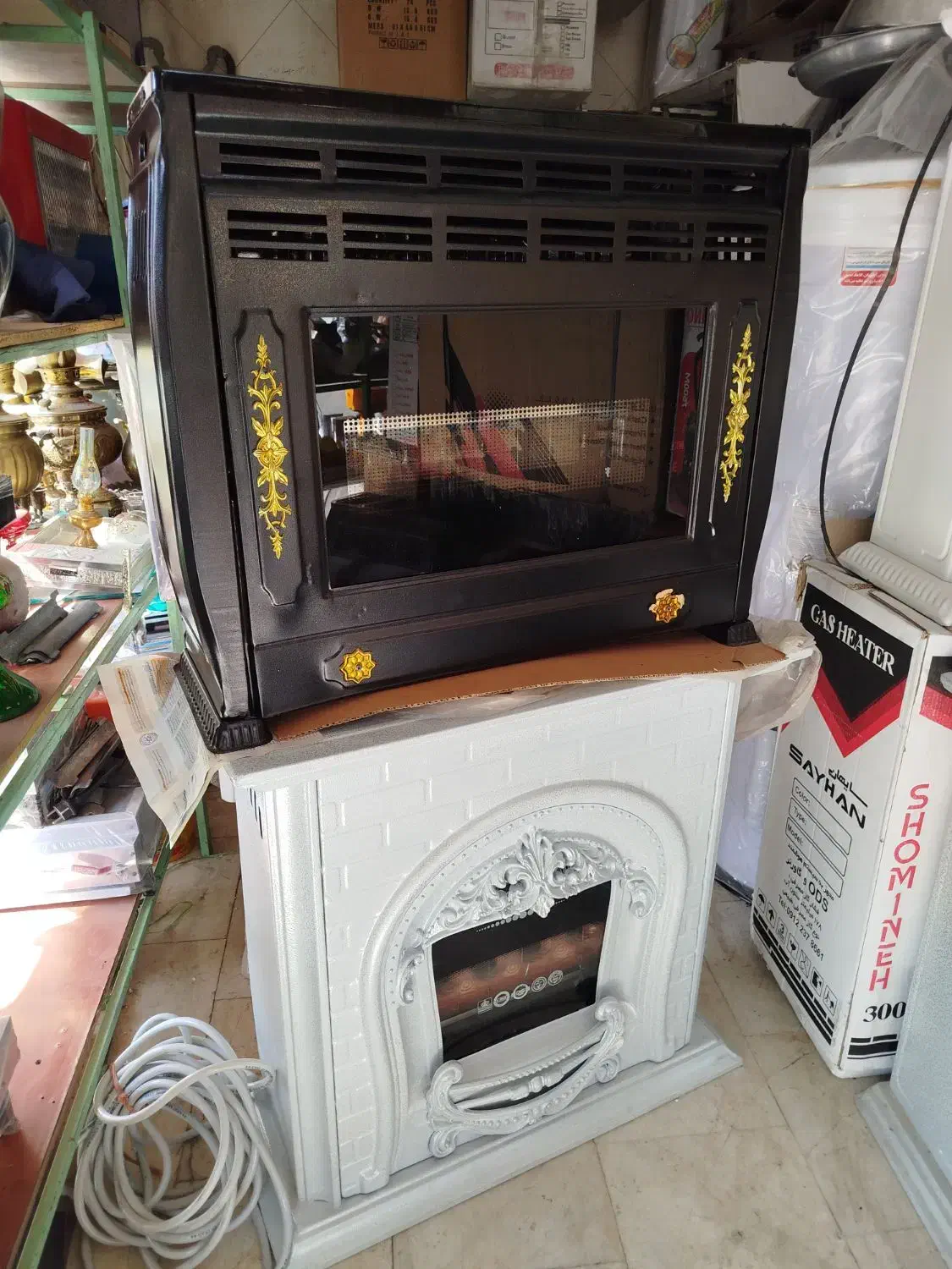 بخاری گازی طرح اجری|بخاری، هیتر، شومینه|آستانه اشرفیه, |دیوار