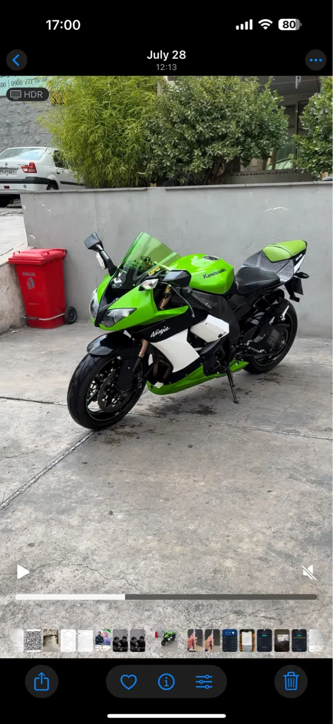 Kawasaki zx10R 2009|موتورسیکلت|تهران, عباس‌آباد|دیوار