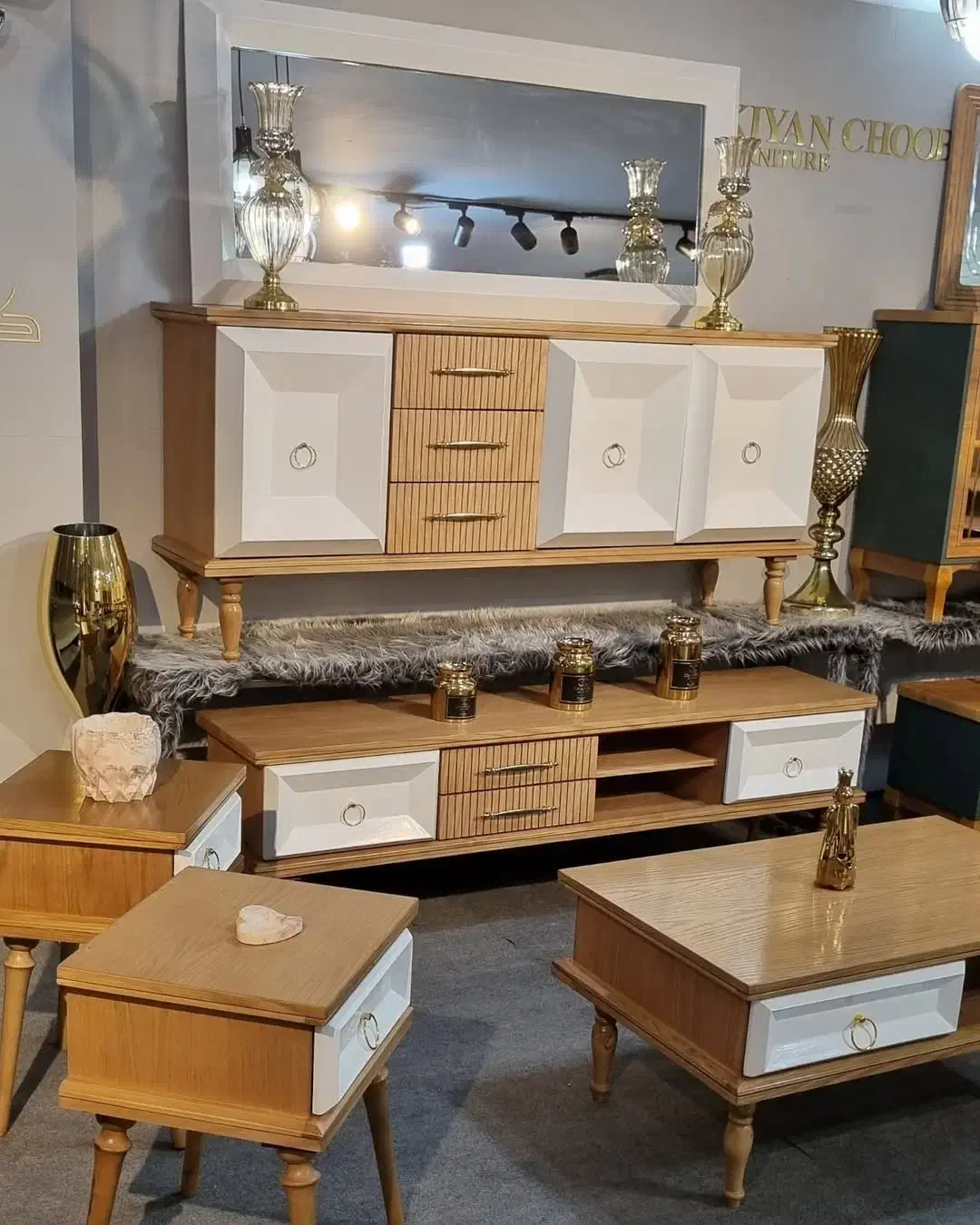 کنسول اینه باروک/ ۳ بعدی / ست اینه کنسول|بوفه، ویترین، کنسول|تهران, شهید رجایی|دیوار