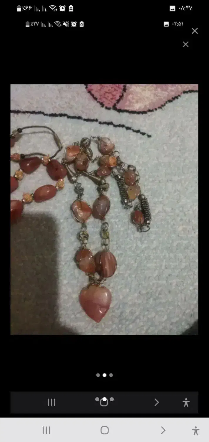 2عددگردنبند عقیق اصل|جواهرات|ماهدشت, |دیوار