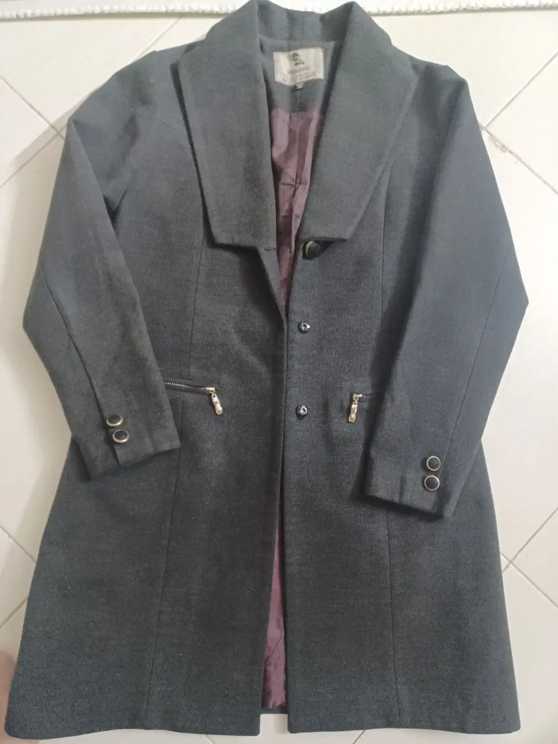 پالتو  نوک مدادی رنگ خوش کوپ مزون دوز قد ۸۵|لباس|پردیس, فاز ۴|دیوار