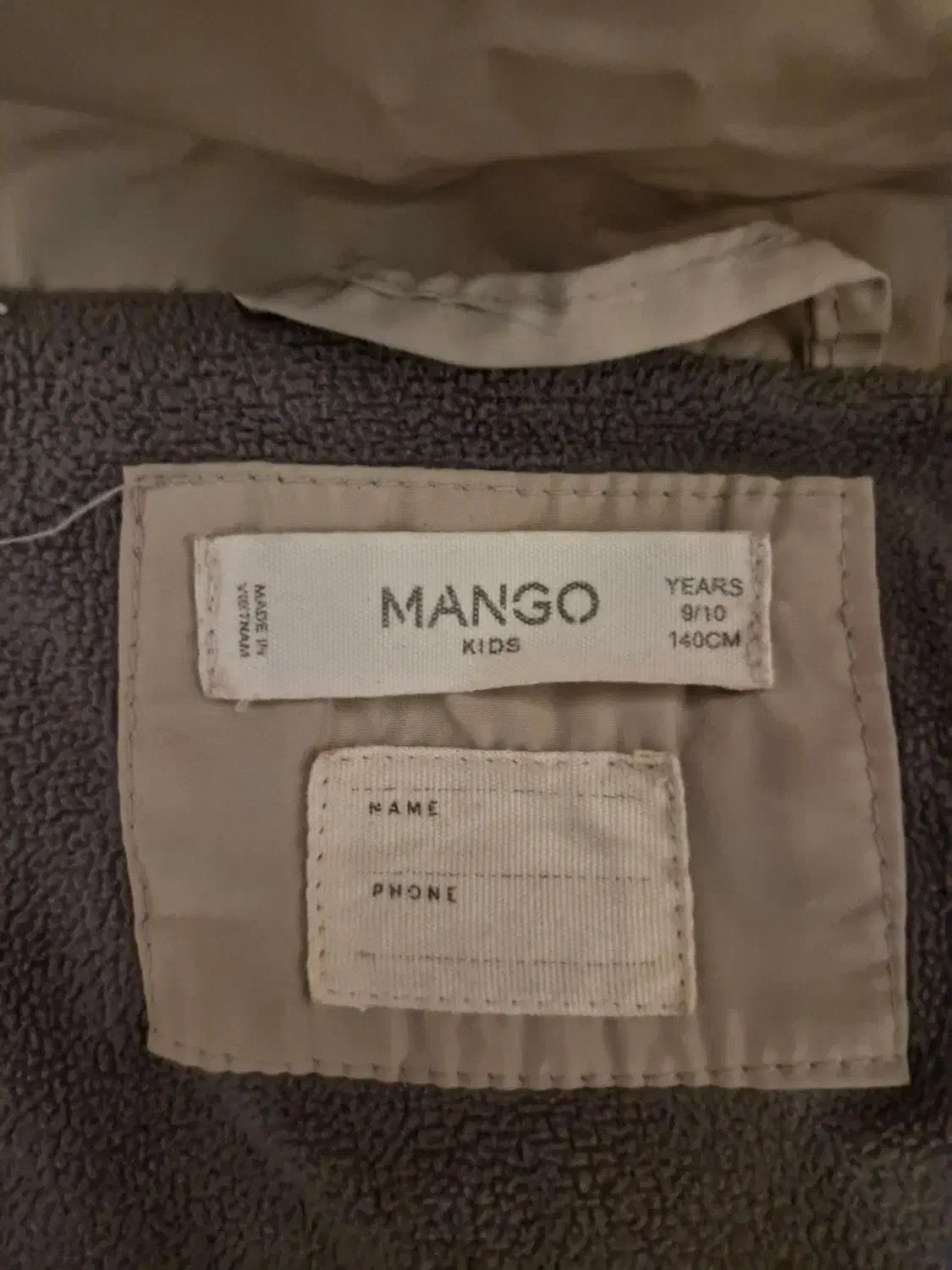 کاپشن دخترانه Mango Kids مناسب ۹تا۱۰ سال|کفش و لباس بچه|تهران, زرگنده|دیوار