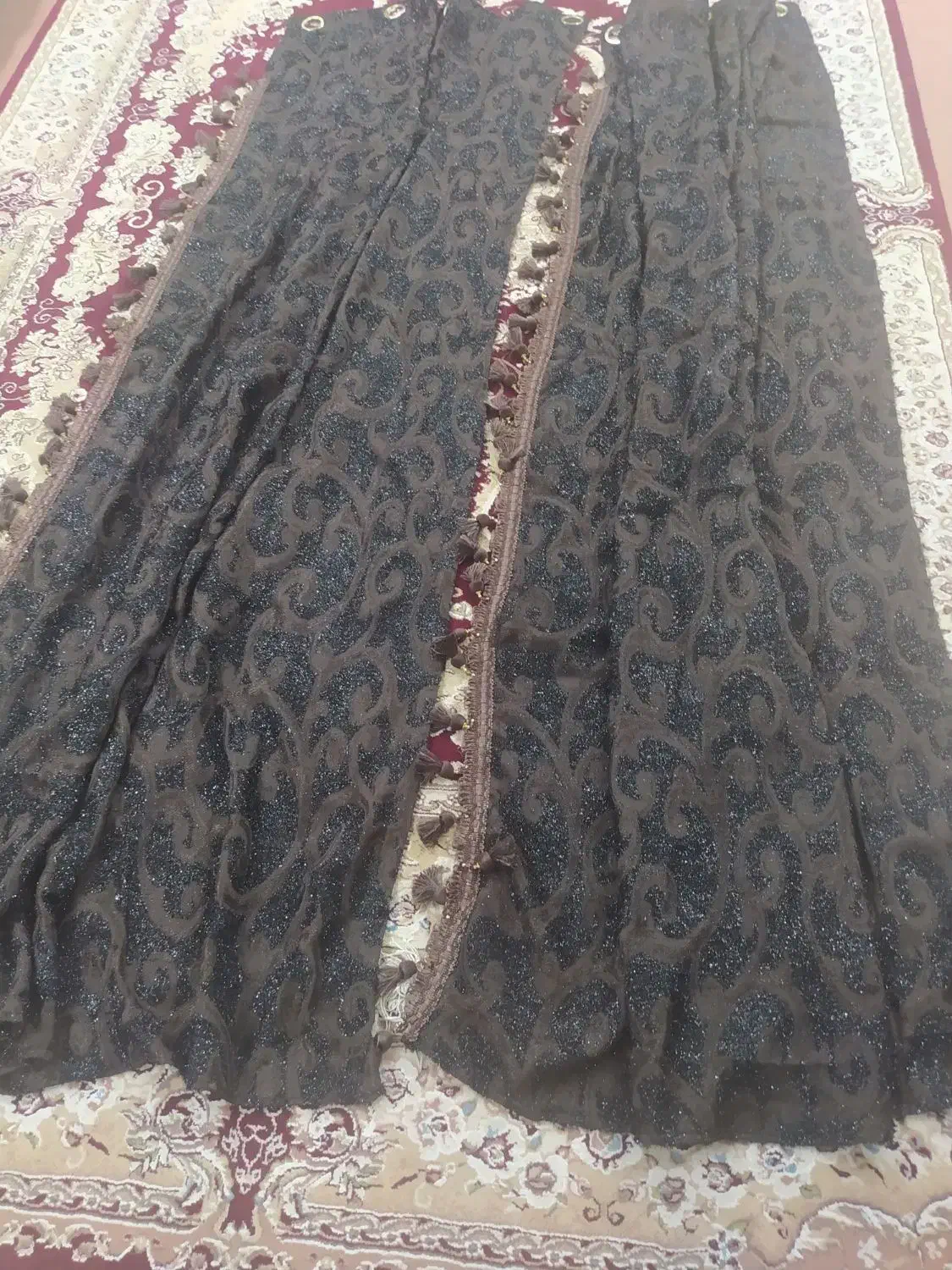 شال پرده دوتا پنجره نو|پرده، رانر، رومیزی|لاهیجان, کوی زمانی|دیوار