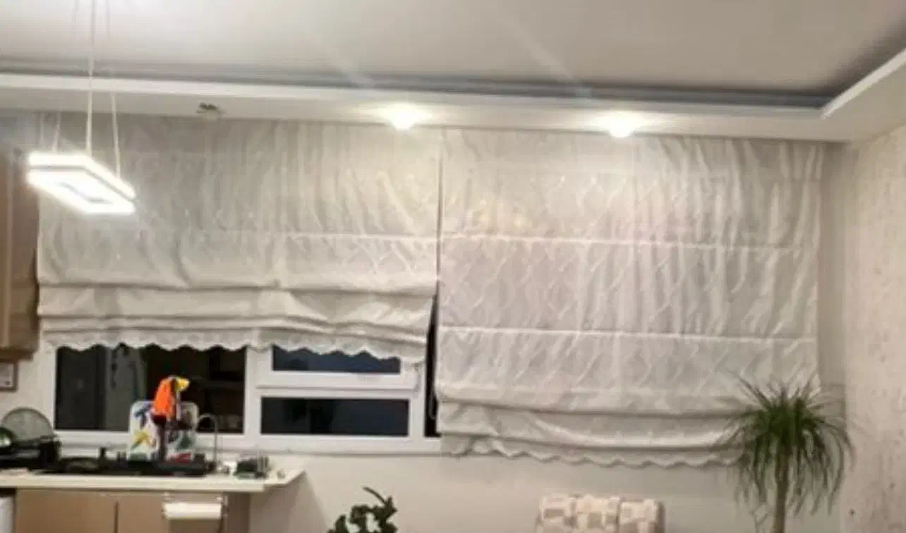 پرده مدل رومن عرض ۲ طول ۲/۷۰ با میل پرده|پرده، رانر، رومیزی|تهران, قیطریه|دیوار