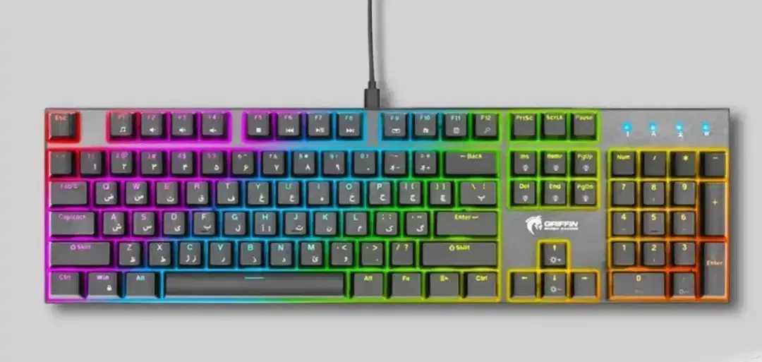 کیبورد گیمینگ مکانیکال گرین مدل GK802 - RGB|قطعات و لوازم جانبی رایانه|اصفهان, بهارستان (مخابرات)|دیوار