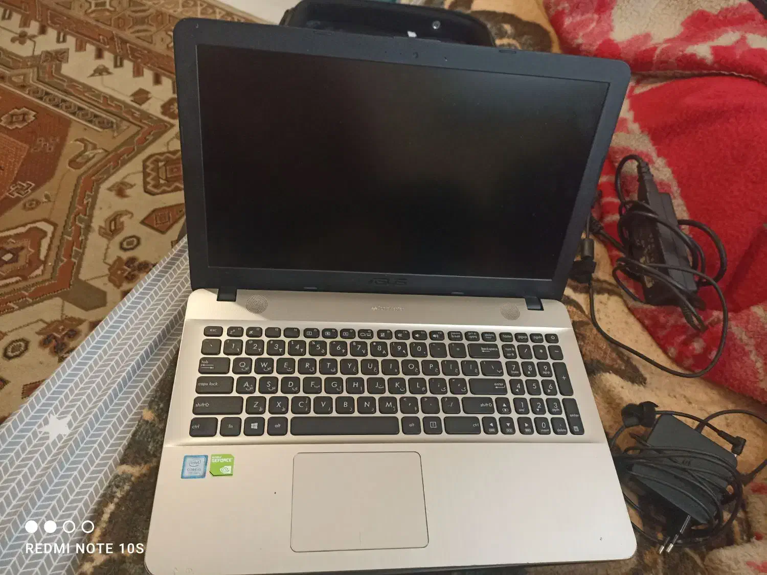 لبتاب ASUS مدل X541U سیاه سالم|رایانه همراه|کیش, |دیوار