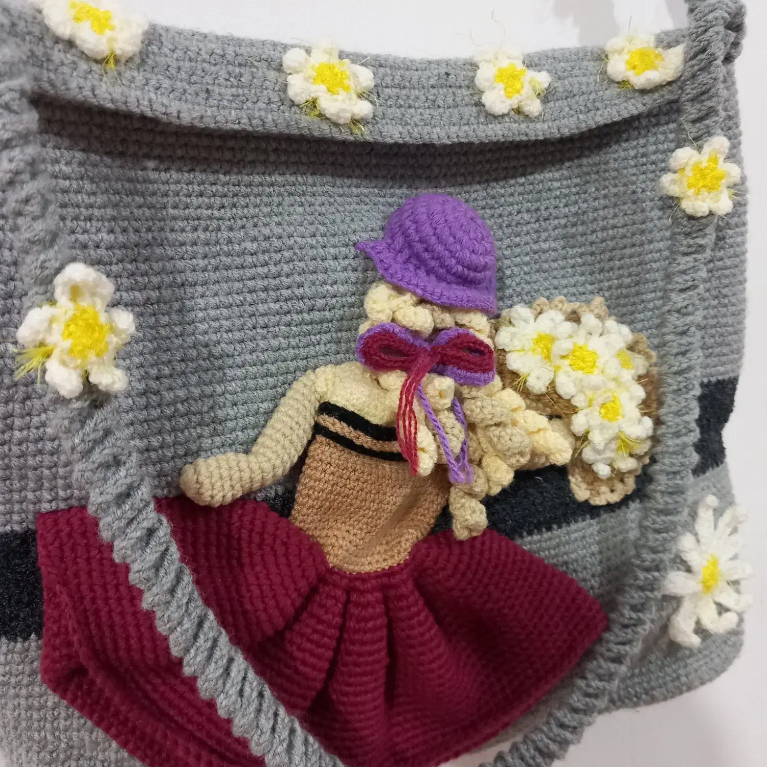 کیف دستبافت بسیار خاص و جذاب|کیف، کفش، کمربند|کوهین, |دیوار