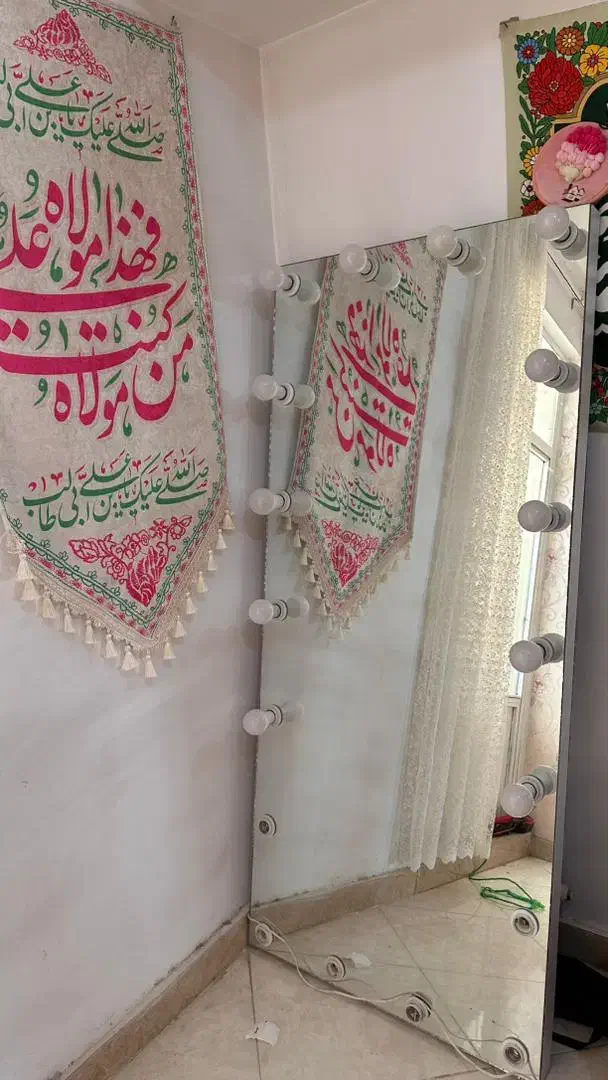 آینه قدی چراغ دار|آینه|گرمدره, |دیوار