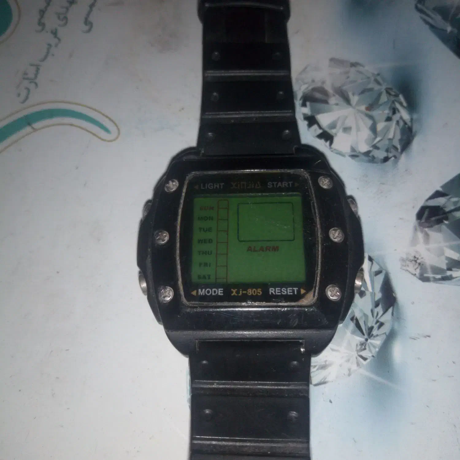 یک عدد ساعت ژینجیا یا نینجا قدیمی سالم|ساعت|هشترود, |دیوار