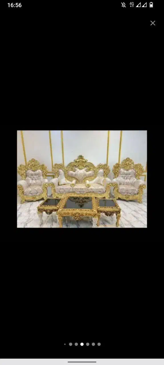 مبل سلطنتی یلدا % ۵ عدد کوسن رایگان|مبلمان خانگی و میز عسلی|کاشان, فاز ۲ ناجی آباد|دیوار