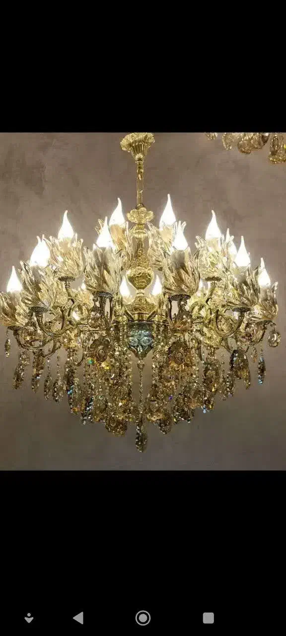 لوستر  تمام برنجی ( فروش ویژه لوستر  به قیمت عمده)|لوستر و چراغ آویز|قم, شهرک قدس|دیوار